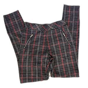 Joe B by Joe Benbasset Plaid Stretch Pants with Faux Zipper Pocket Size S
